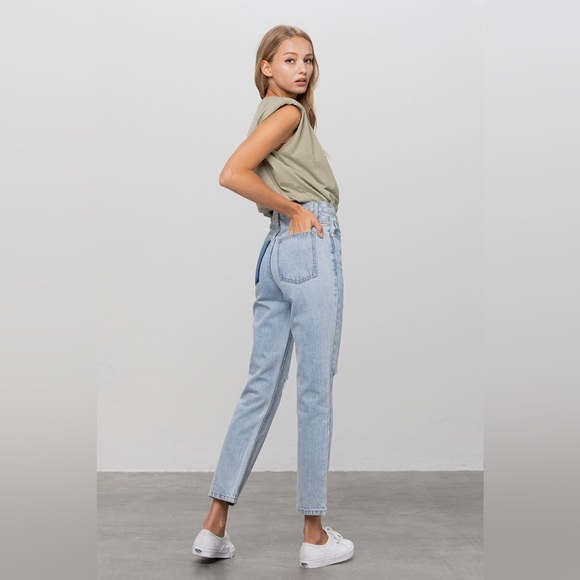 Insane Gene High Waist Ripped Tapered Jeans - Picture 7 of 11